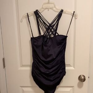 Magicsuit Navy Blue Strappy One-Piece Swimsuit